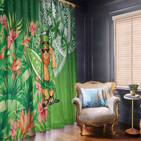 Aloha Hawaii St Patrick's Day Window Curtain Polynesian Style LT05 - Polynesian Pride