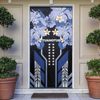 French Polynesia Tuamotu Archipelago Door Cover Polynesian Pattern Unique Style