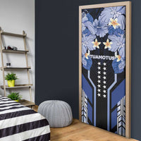 French Polynesia Tuamotu Archipelago Door Cover Polynesian Pattern Unique Style