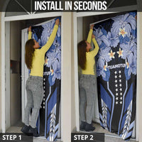 French Polynesia Tuamotu Archipelago Door Cover Polynesian Pattern Unique Style