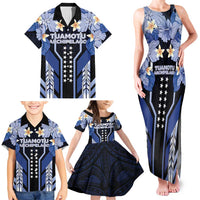 French Polynesia Tuamotu Archipelago Family Matching Tank Maxi Dress and Hawaiian Shirt Polynesian Pattern Unique Style
