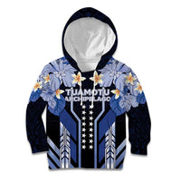 French Polynesia Tuamotu Archipelago Kid Hoodie Polynesian Pattern Unique Style LT05 Hoodie Navy - Polynesian Pride
