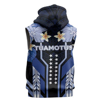 French Polynesia Tuamotu Archipelago Sleeveless Hoodie Polynesian Pattern Unique Style