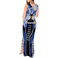 French Polynesia Tuamotu Archipelago Tank Maxi Dress Polynesian Pattern Unique Style