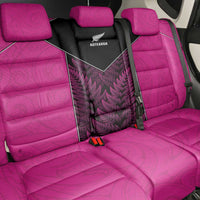 New Zealand Fern Rugby Back Car Seat Cover Pink Maori Pattern
