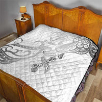 Brain Cancer Awareness Quilt Ribbon Polynesian Pattern