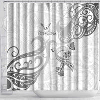 Brain Cancer Awareness Shower Curtain Ribbon Polynesian Pattern LT05 - Polynesian Pride