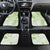 Polynesian Pattern With Plumeria Flowers Car Mats Lime Green