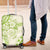 Polynesian Pattern With Plumeria Flowers Luggage Cover Lime Green