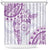 Polynesian Pattern With Plumeria Flowers Shower Curtain Purple