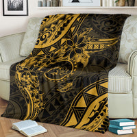 Polynesian Sunset Plumeria Blanket Gold Polynesian Tattoo