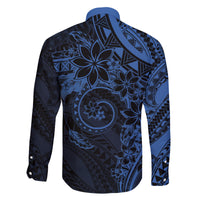 Polynesian Sunset Plumeria Family Matching Mermaid Dress and Hawaiian Shirt Navy Polynesian Tattoo