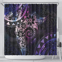 Polynesian Sunset Plumeria Shower Curtain Galaxy Polynesian Tattoo