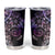 Galaxy Polynesian Pattern With Plumeria Flowers Tumbler Cup