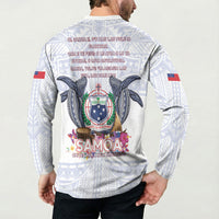 Samoa Independence Day Button Sweatshirt Samoa United For A New Beginning