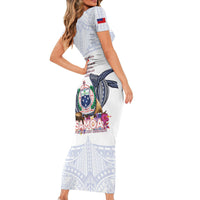 Samoa Independence Day Family Matching Short Sleeve Bodycon Dress and Hawaiian Shirt Samoa United For A New Beginning