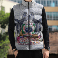 Samoa Independence Day Sleeveless Puffer Jacket Samoa United For A New Beginning