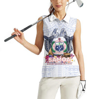 Samoa Independence Day Women Sleeveless Polo Shirt Samoa United For A New Beginning LT05 - Polynesian Pride