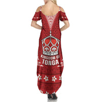 Tonga King Tupou VI Day Family Matching Summer Maxi Dress and Hawaiian Shirt Traditional Tongan Kupesi Pattern