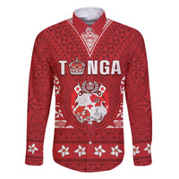 Tonga King Tupou VI Day Family Matching Tank Maxi Dress and Hawaiian Shirt Traditional Tongan Kupesi Pattern