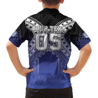 Custom Fiji Drua Family Matching Summer Maxi Dress and Hawaiian Shirt Fijian Tapa Pattern