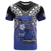 Custom Fiji Drua T Shirt Fijian Tapa Pattern