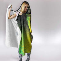 Aboriginal Dot Art Vanuatu Hooded Blanket Tropical Flowers