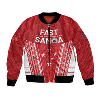 Samoa FAST Bomber Jacket Forever Proud Samoan Tribal Pattern - Polynesian Pride