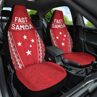 Samoa FAST Car Seat Cover Forever Proud Samoan Tribal Pattern LT05 One Size Red - Polynesian Pride