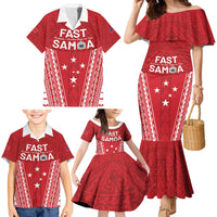 Samoa FAST Family Matching Mermaid Dress and Hawaiian Shirt Forever Proud Samoan Tribal Pattern - Polynesian Pride