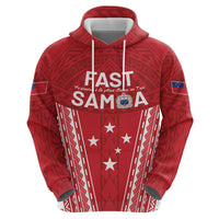 Samoa FAST Hoodie Forever Proud Samoan Tribal Pattern - Polynesian Pride
