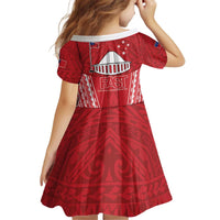 Samoa FAST Kid Short Sleeve Dress Forever Proud Samoan Tribal Pattern LT05 - Polynesian Pride