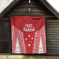 Samoa FAST Quilt Forever Proud Samoan Tribal Pattern - Polynesian Pride
