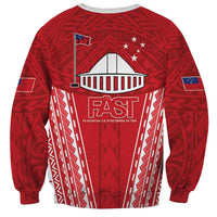 Samoa FAST Sweatshirt Forever Proud Samoan Tribal Pattern - Polynesian Pride