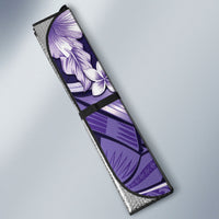 Utah State Polynesian Heritage Auto Sun Shade Floral Tribal Pattern Tropical Flowers