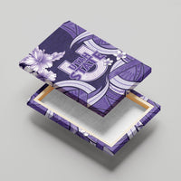Utah State Polynesian Heritage Canvas Wall Art Floral Tribal Pattern Tropical Flowers