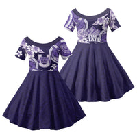 Utah State Polynesian Heritage Family Matching Puletasi and Hawaiian Shirt Floral Tribal Pattern Tropical Flowers