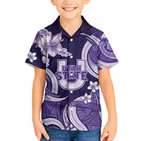 Utah State Polynesian Heritage Hawaiian Shirt Floral Tribal Pattern Tropical Flowers