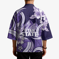 Utah State Polynesian Heritage Kimono Floral Tribal Pattern Tropical Flowers