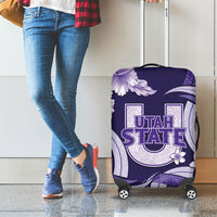 Utah State Polynesian Heritage Luggage Cover Floral Tribal Pattern Tropical Flowers