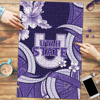 Utah State Polynesian Heritage Puzzle Floral Tribal Pattern Tropical Flowers