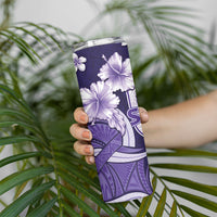 Utah State Polynesian Heritage Skinny Tumbler Floral Tribal Pattern Tropical Flowers