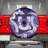 Utah State Polynesian Heritage Spare Tire Cover Floral Tribal Pattern Tropical Flowers