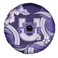 Utah State Polynesian Heritage Spare Tire Cover Floral Tribal Pattern Tropical Flowers