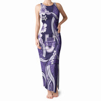 Utah State Polynesian Heritage Tank Maxi Dress Floral Tribal Pattern Tropical Flowers