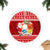 Tonga Christmas Tree Skirt Kilisimasi Fiefia Santas Coat Of Arms LT05 Fringed Tree Skirts Red - Polynesian Pride