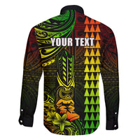 Personalized Hawaii Hauoli Makahiki Hou Family Matching Long Sleeve Bodycon Dress and Hawaiian Shirt Lono Hawaiian God Kakau Polynesian Tribal Reggae LT05 - Polynesian Pride