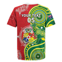 Custom Tonga Australia Rugby Rugby Jersey Kangaroos And Tonga Mate Maa Together