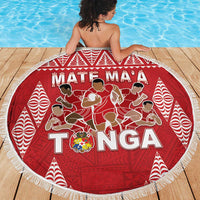 Tonga Rugby Beach Blanket Tonga Mate Ma'a Take The Lead