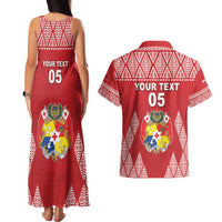 Custom Tonga Rugby Couples Matching Tank Maxi Dress and Hawaiian Shirt Tonga Mate Ma'a Take The Lead